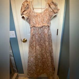 Bridgerton dress size large beige